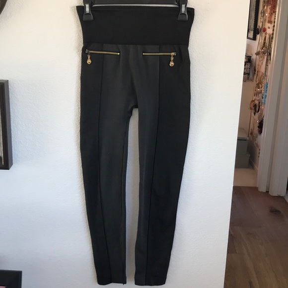 2-tone gray zipper pocket leggings - Picture 3 of 7